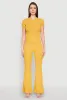 High Waisted Rib Knit Palazzo Pants sold by Rainbow
