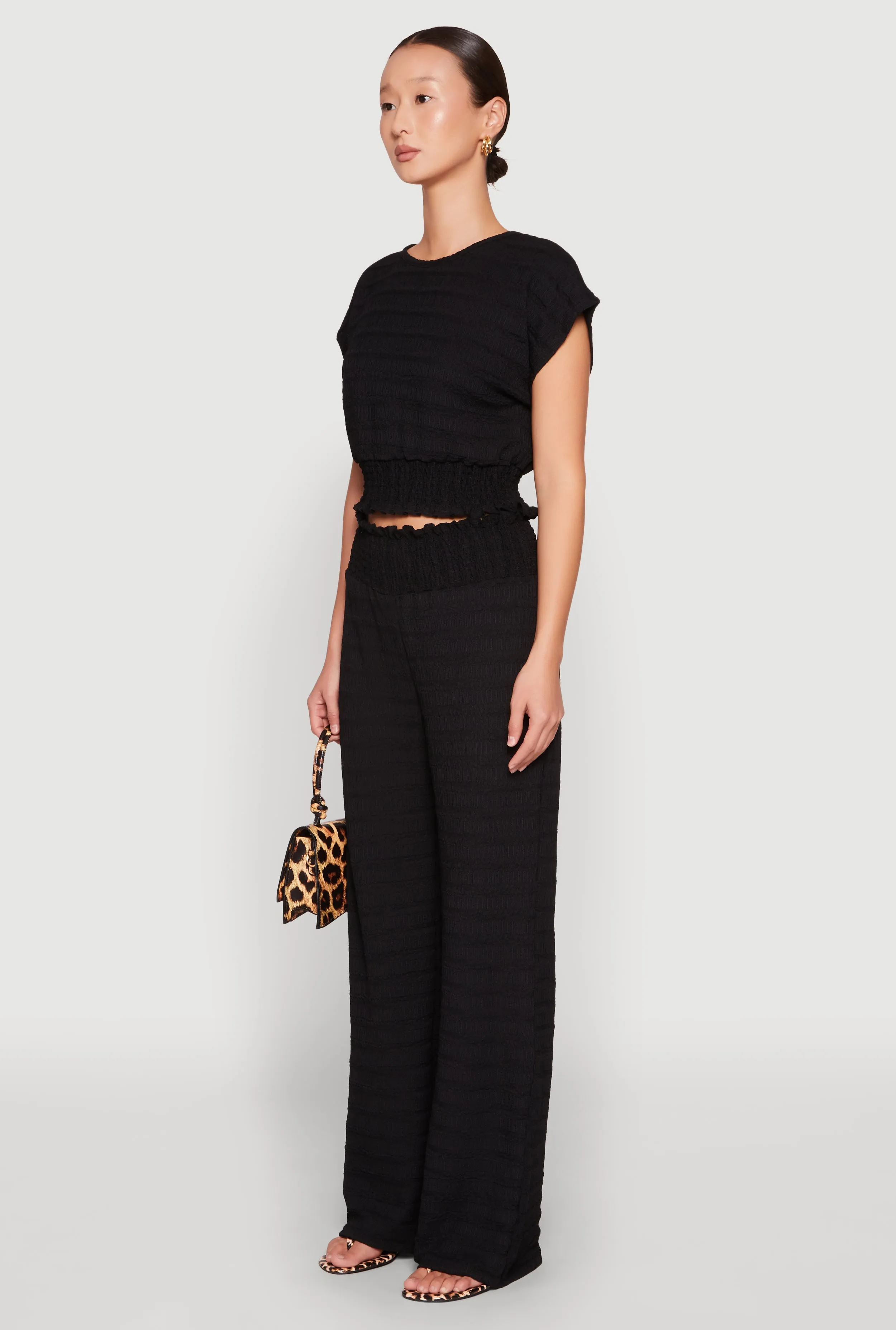 Shadow Stripe Textured Knit Top sold by Rainbow product image thumbnail 5