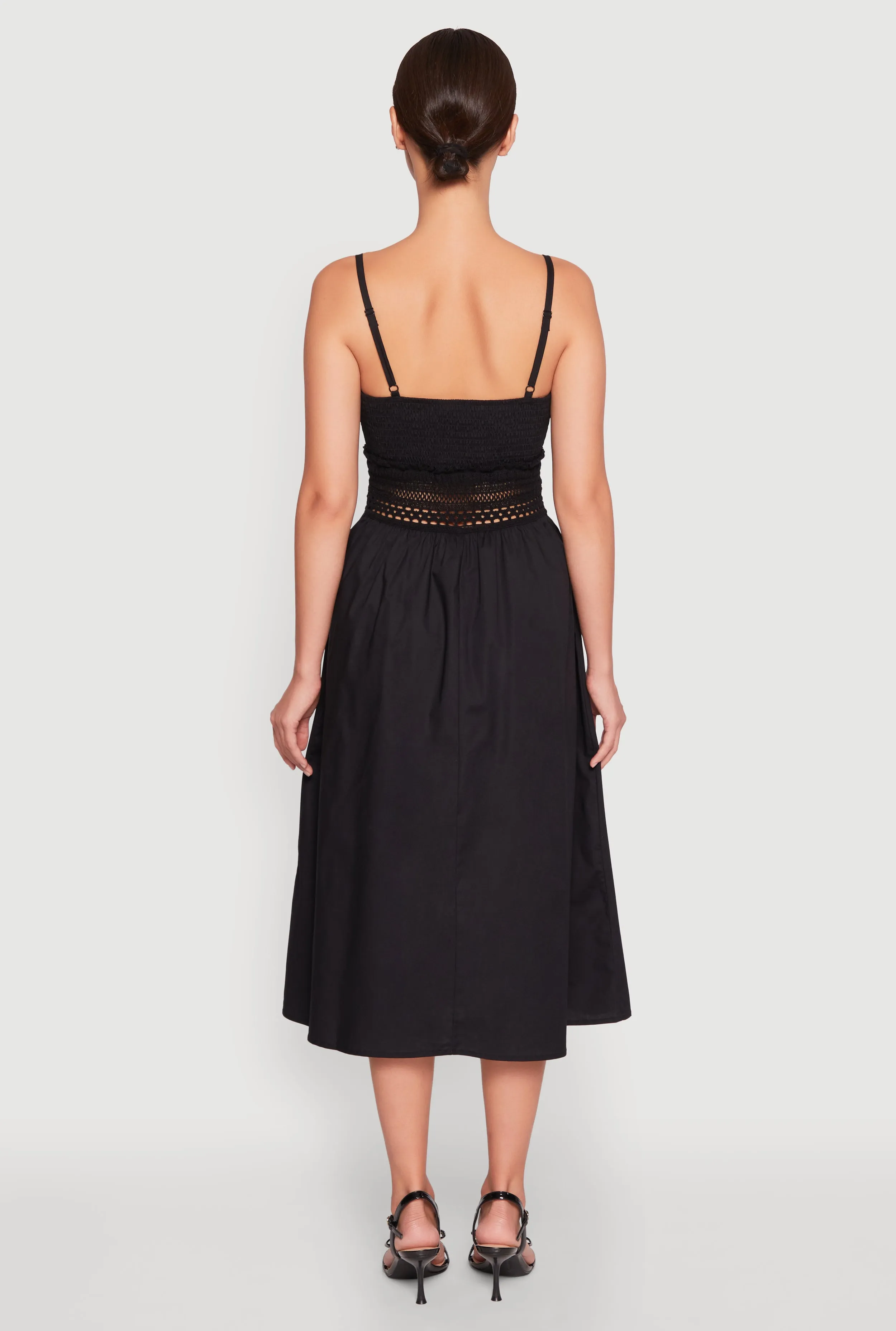 Almost Famous Crochet Empire Waist Midi Dress sold by Rainbow product image thumbnail 5