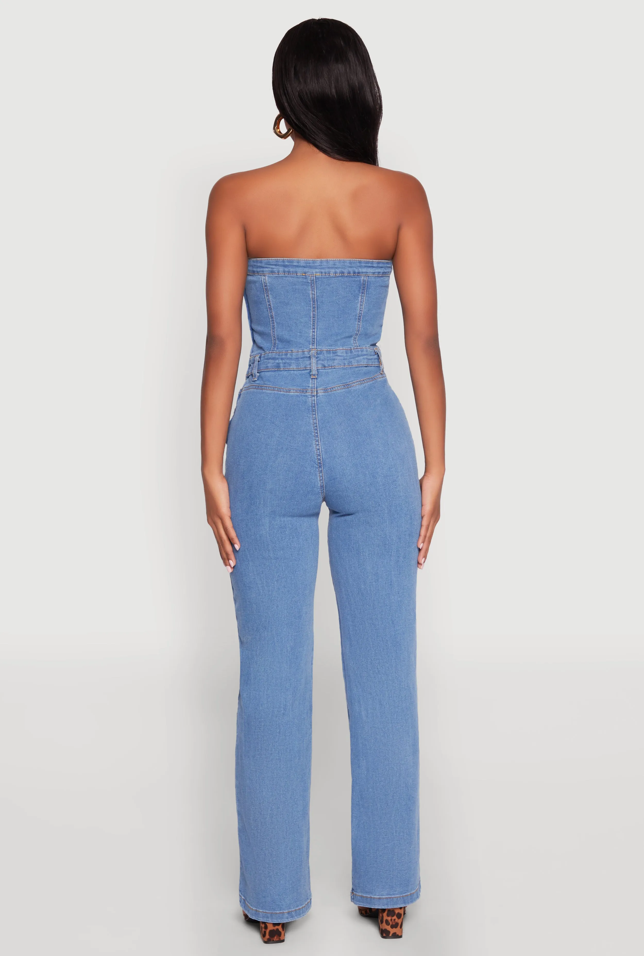 Daisy Strapless Corset Denim Jumpsuit sold by Rainbow product image thumbnail 5