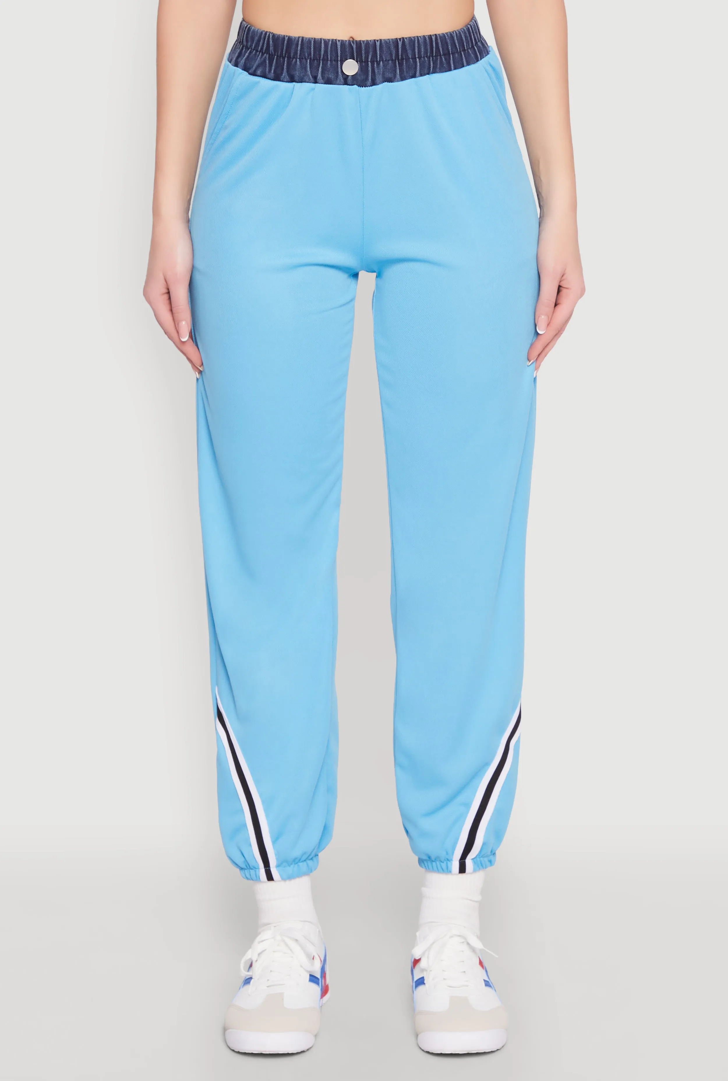 Contrast Trim High Waisted Joggers sold by Rainbow product image thumbnail 3