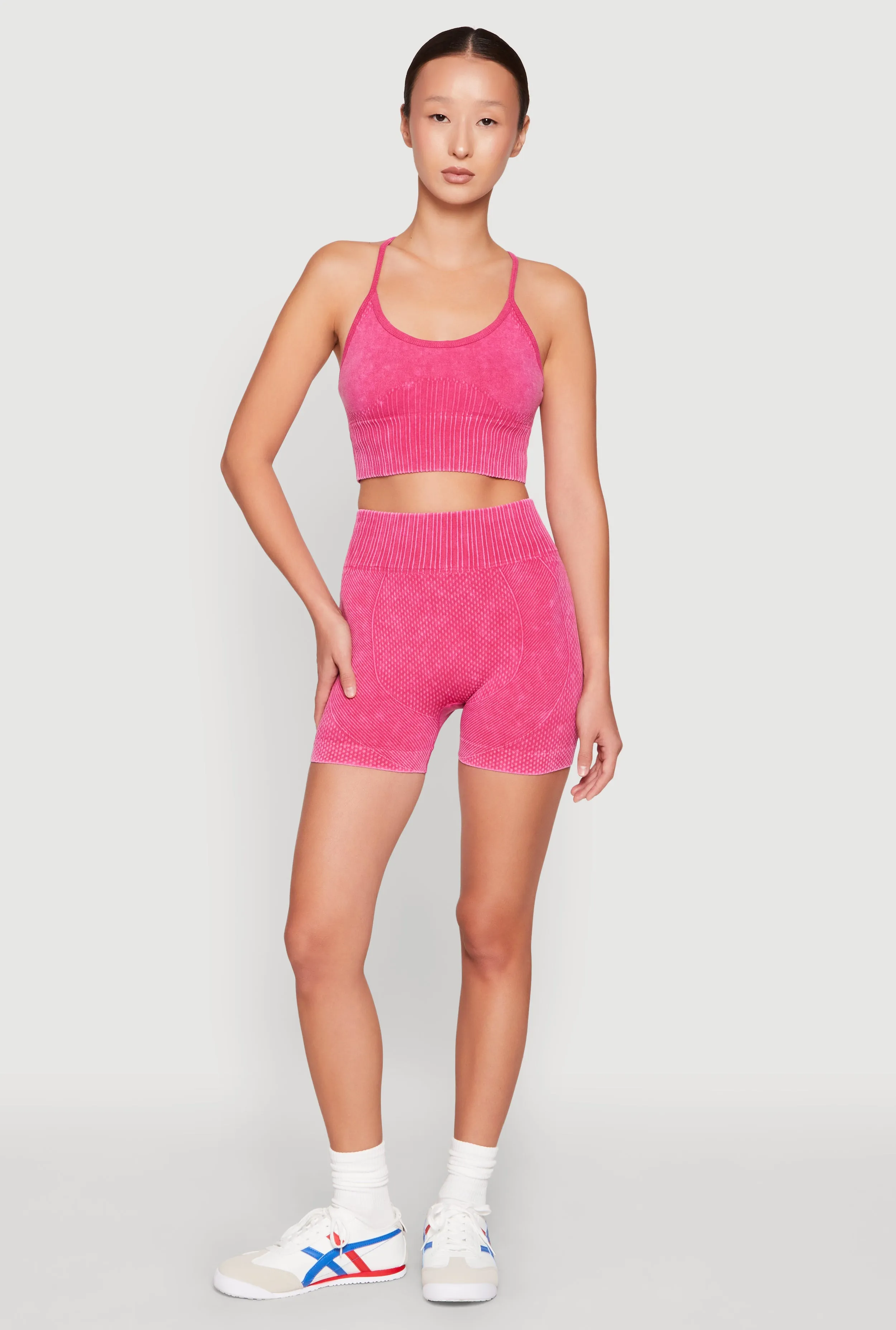 Seamless Ribbed Knit Sports Bra sold by Rainbow product image thumbnail 3