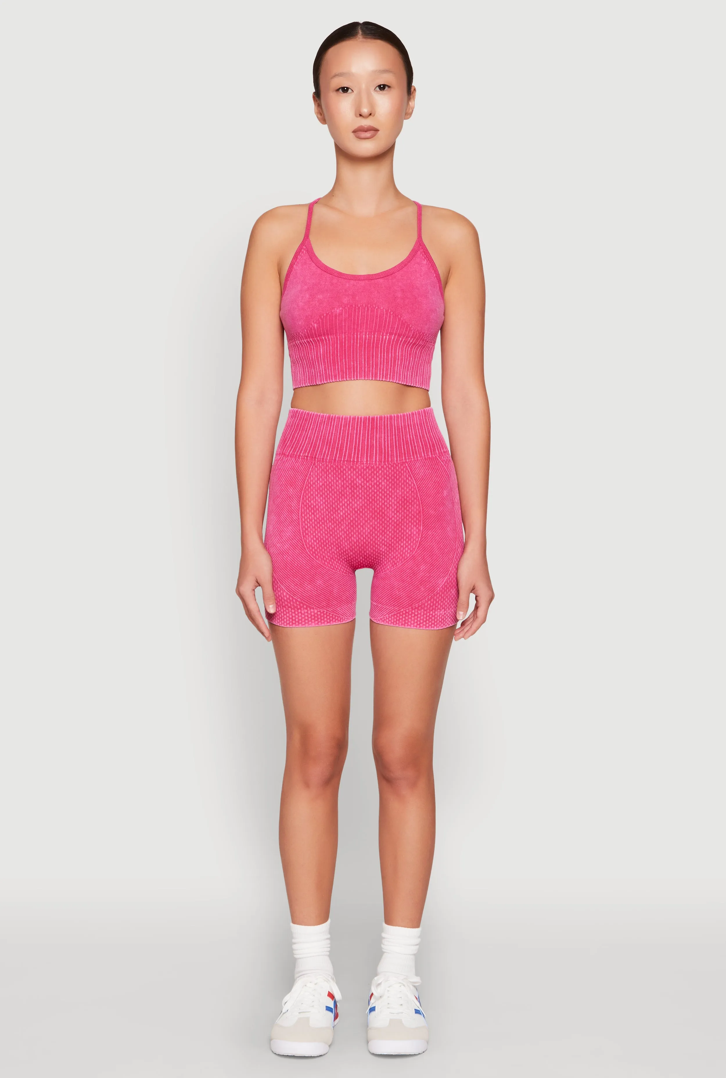 Seamless Ribbed Knit Sports Bra sold by Rainbow product image thumbnail 2