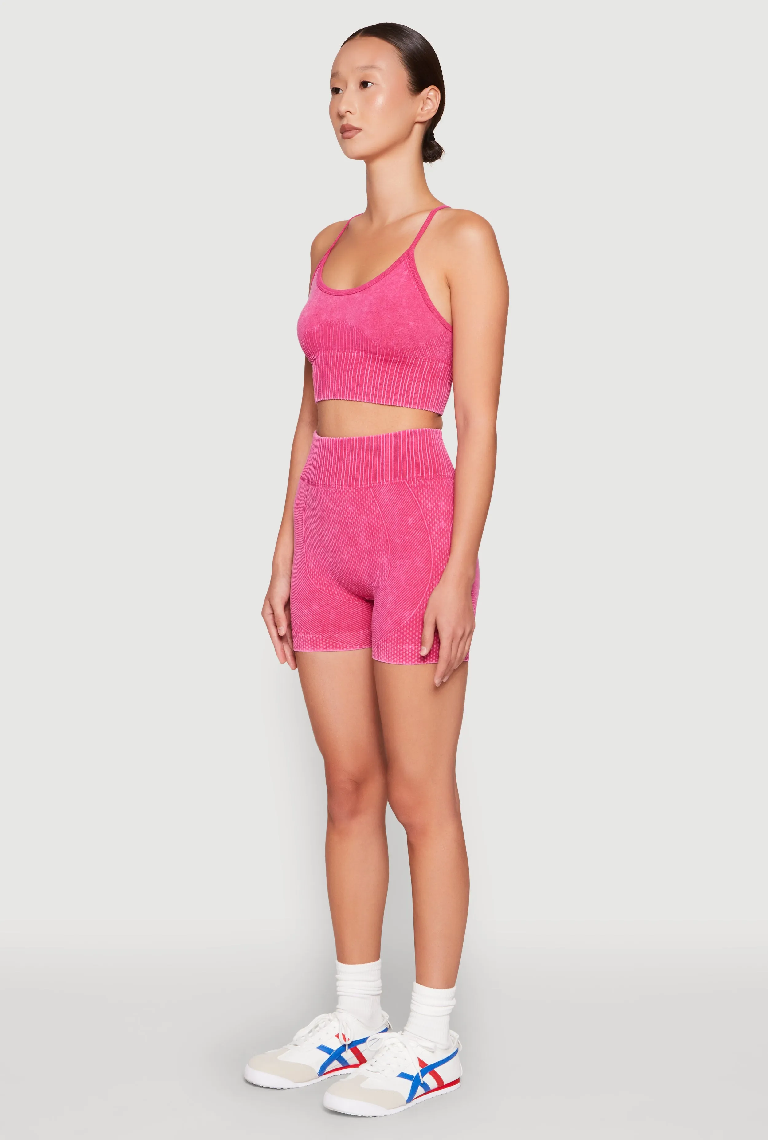 Seamless Ribbed Knit Sports Bra sold by Rainbow product image thumbnail 5