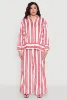 Plus Size Spoon Jeans Striped Button Front Shirt sold by Rainbow