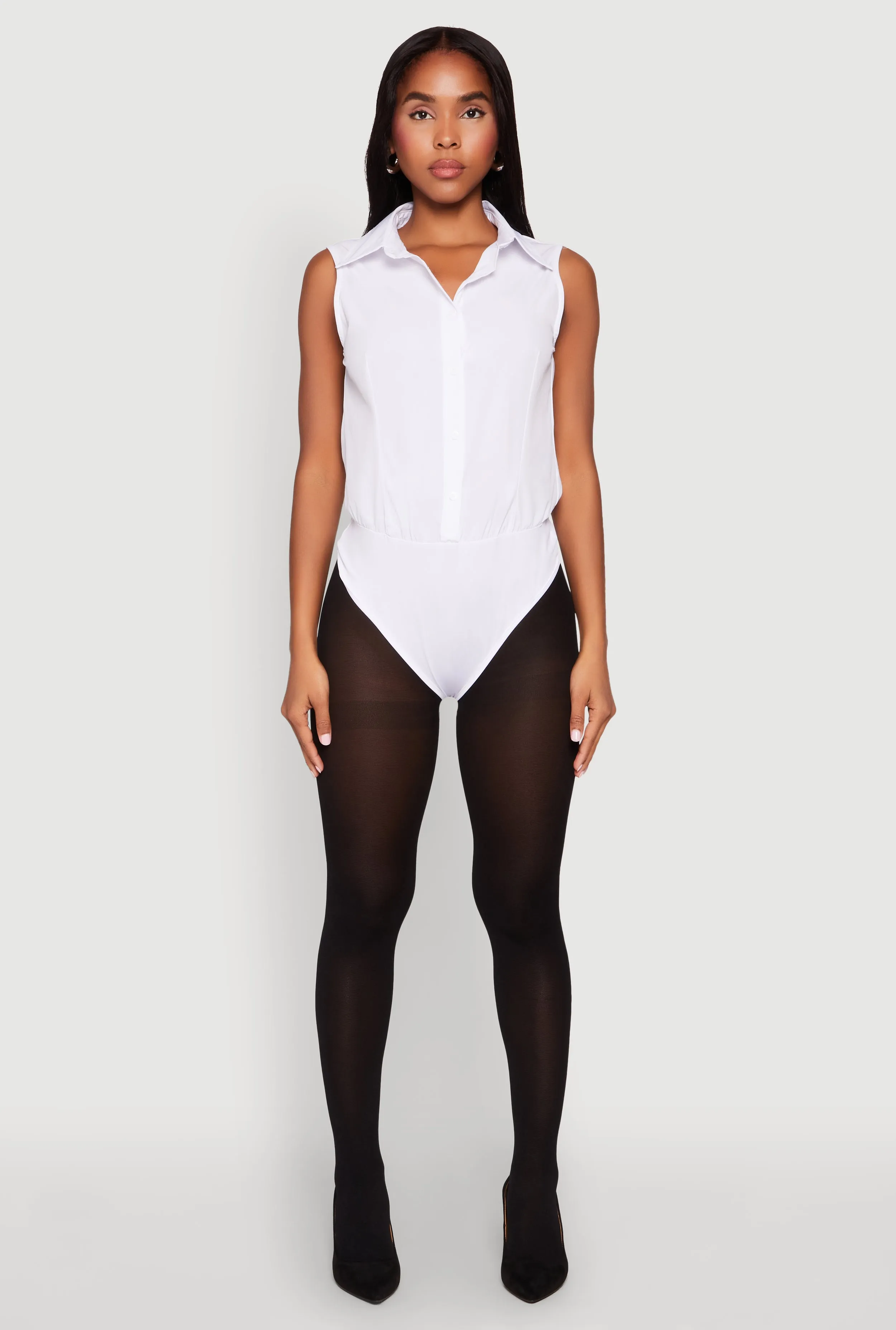 Daisy Sleeveless Button Front Bodysuit sold by Rainbow product image thumbnail 3