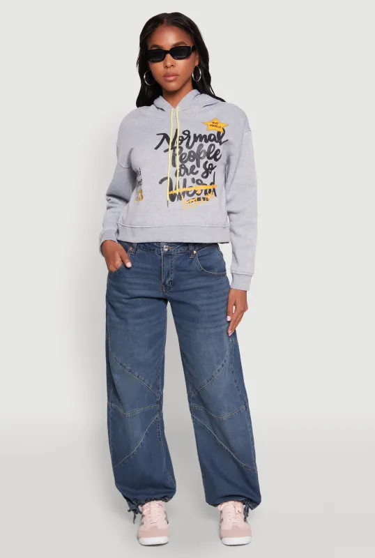 Be Weird Graphic Hooded Sweatshirt sold by Rainbow