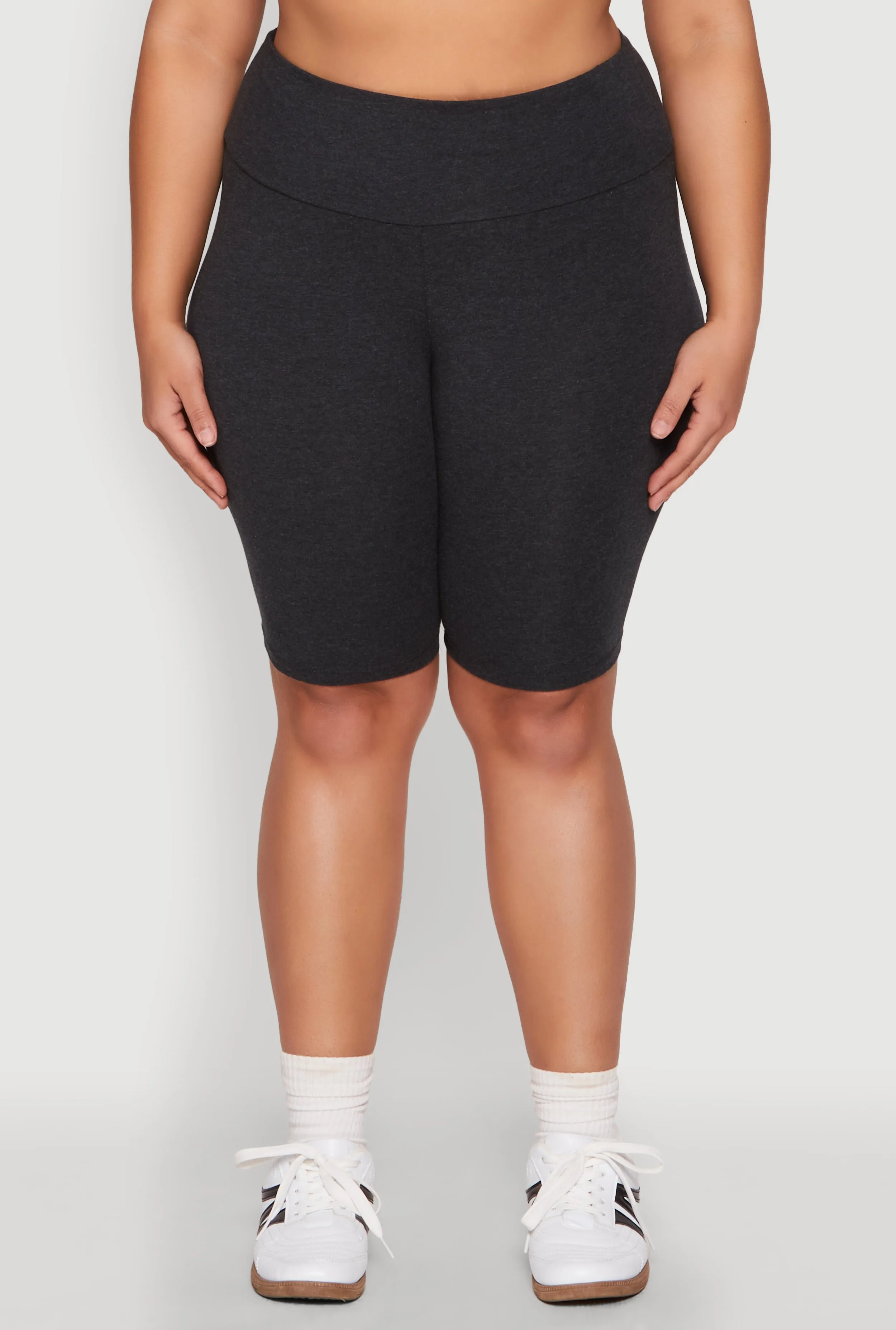 Plus Size High Waisted Bike Shorts sold by Rainbow product image thumbnail 5