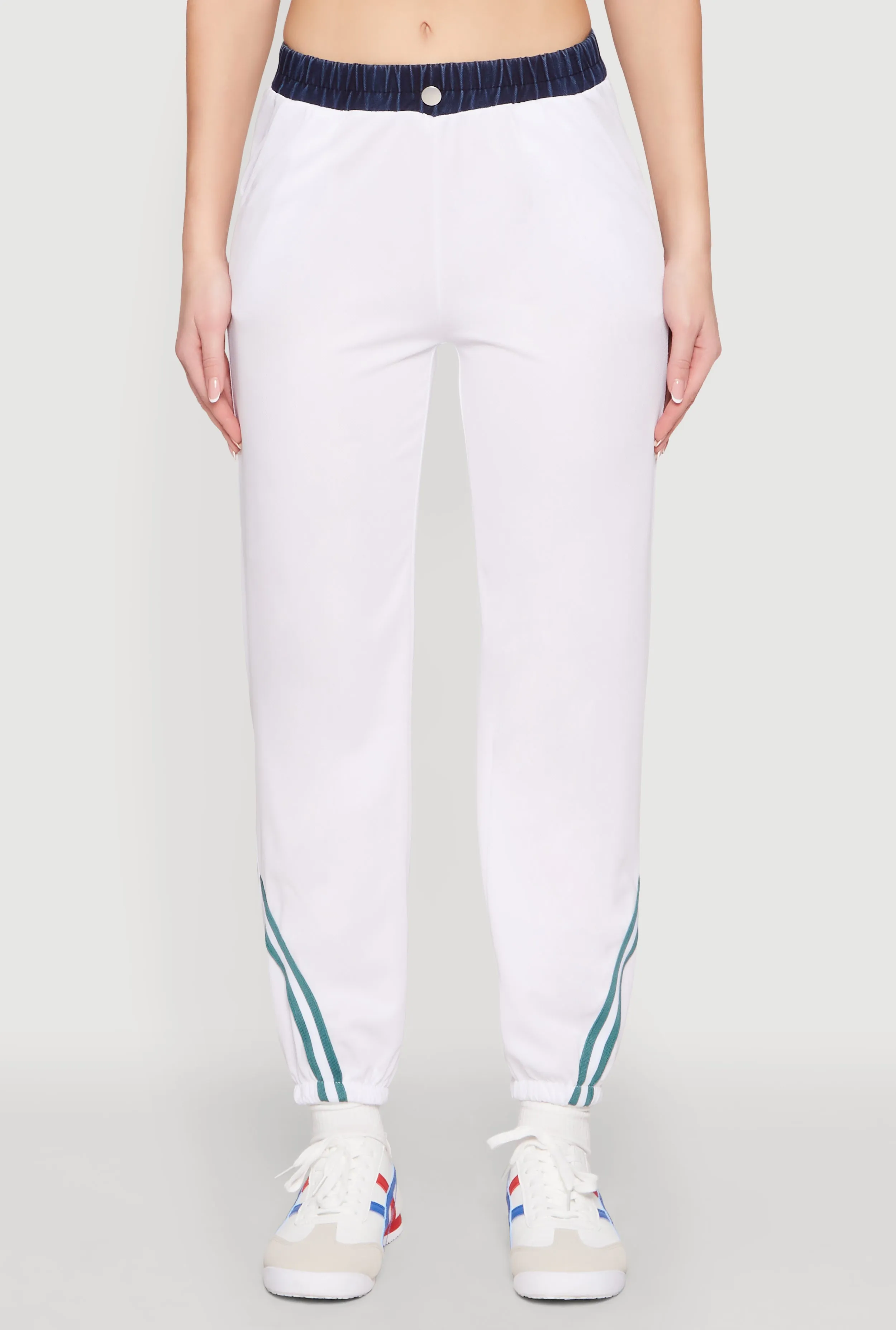 Contrast Trim High Waisted Joggers sold by Rainbow product image thumbnail 4