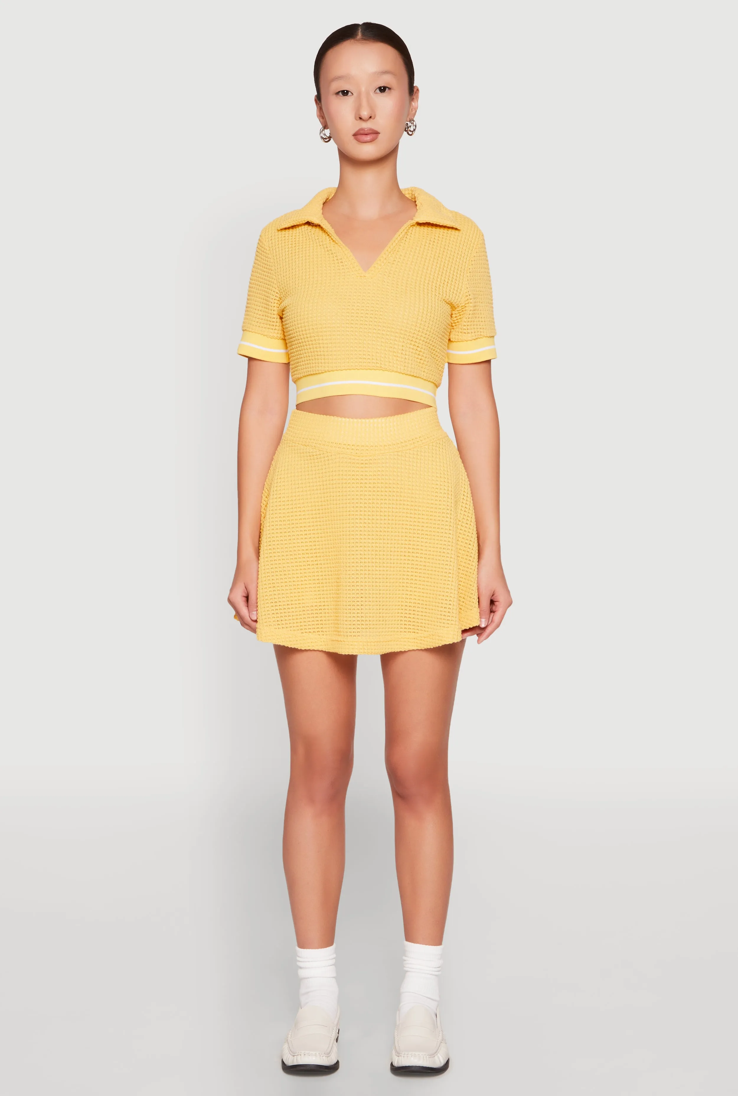 Textured Knit Mini Skort sold by Rainbow product image thumbnail 2