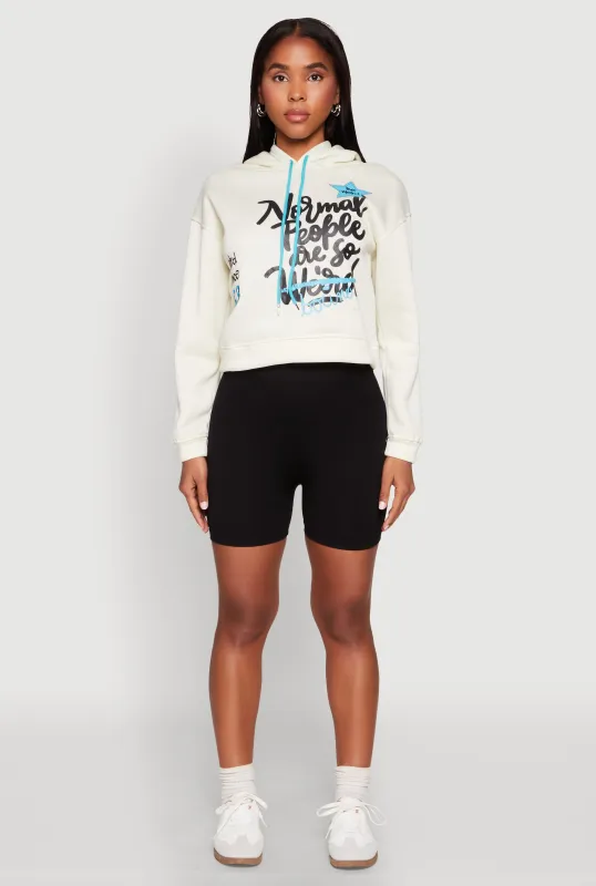 Be Weird Graphic Hooded Sweatshirt sold by Rainbow