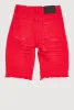 Boys Patch and Repair Frayed Denim Bermuda Shorts sold by Rainbow