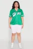Plus Size Angel Graphic Baseball Tee sold by Rainbow