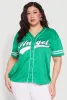 Plus Size Angel Graphic Baseball Tee sold by Rainbow