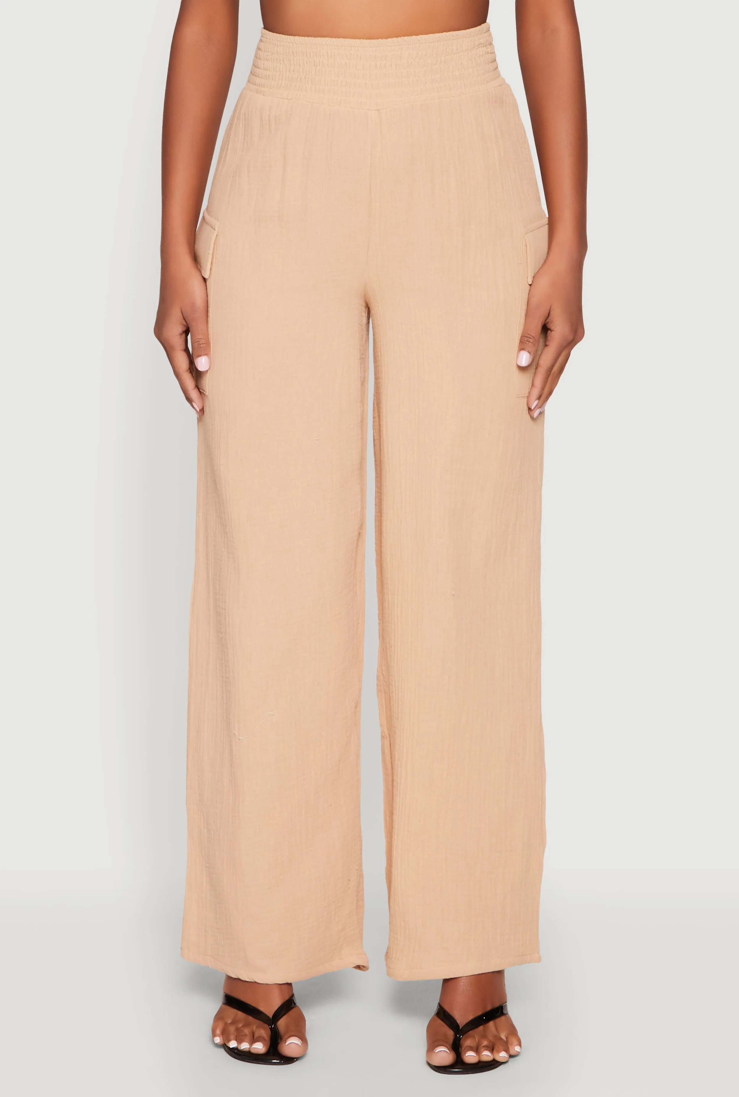 Gauze Knit Cargo Pocket Pants sold by Rainbow product image thumbnail 3