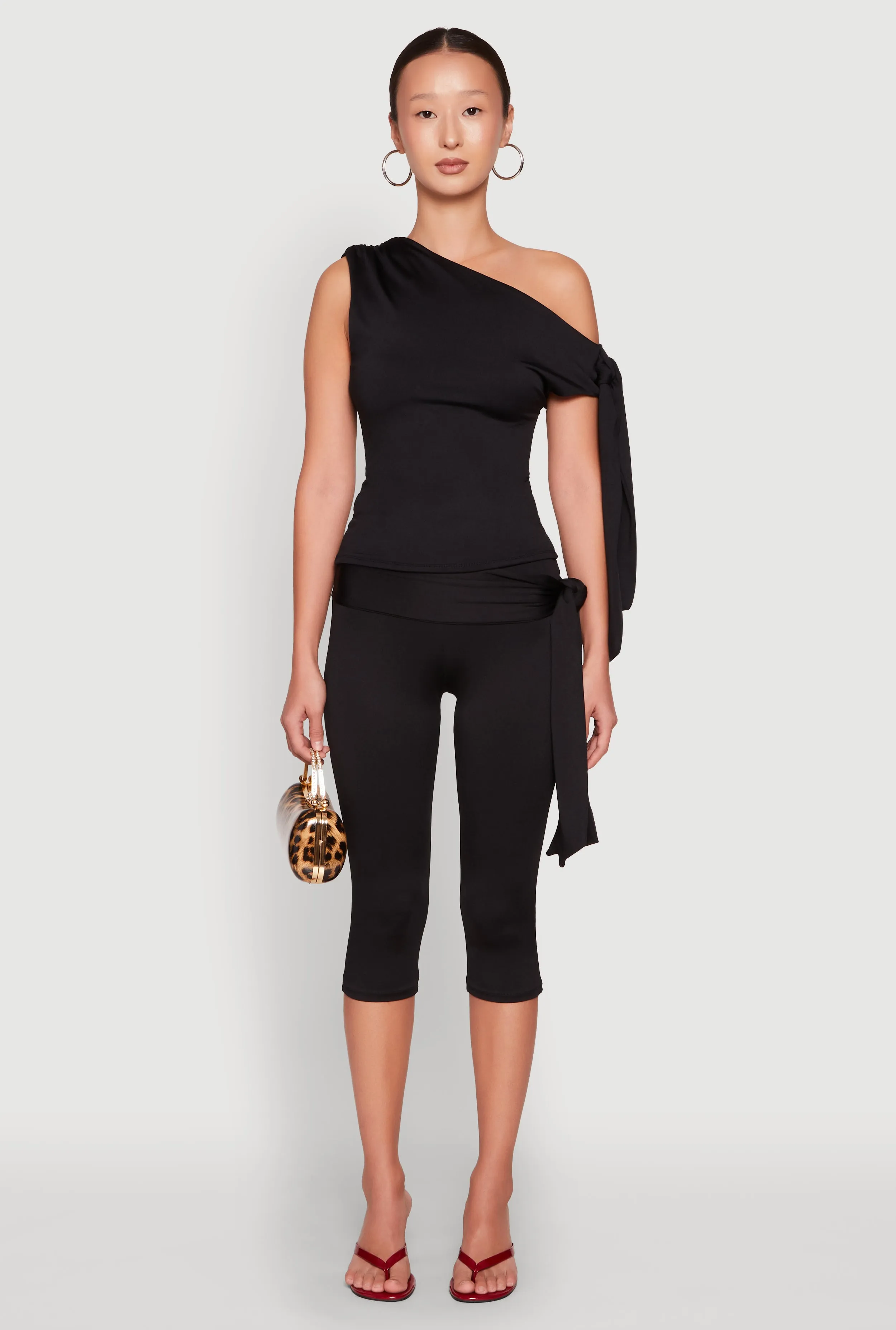 Side Tie Capri Pants sold by Rainbow product image thumbnail 2