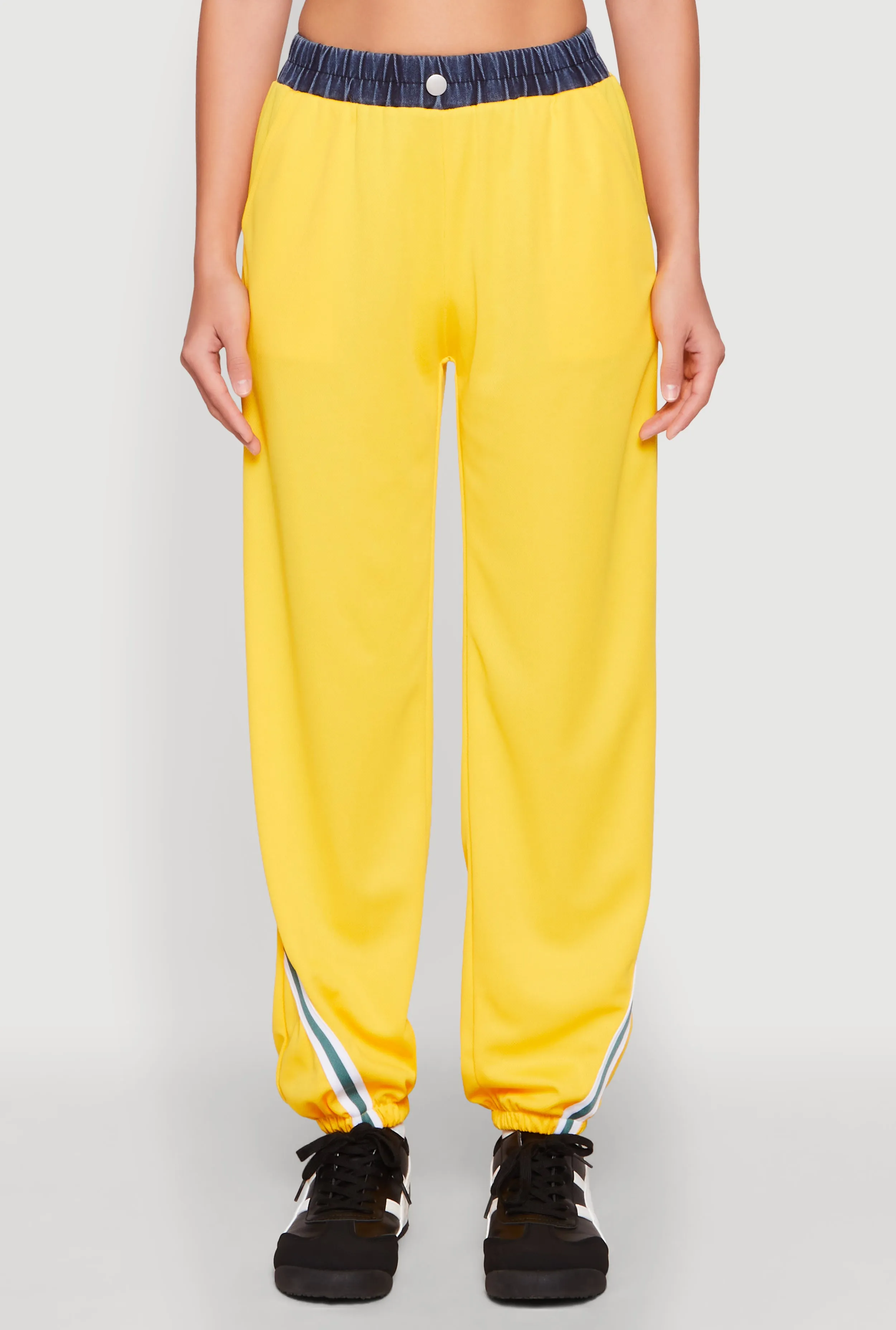 Contrast Trim High Waisted Joggers sold by Rainbow product image thumbnail 3