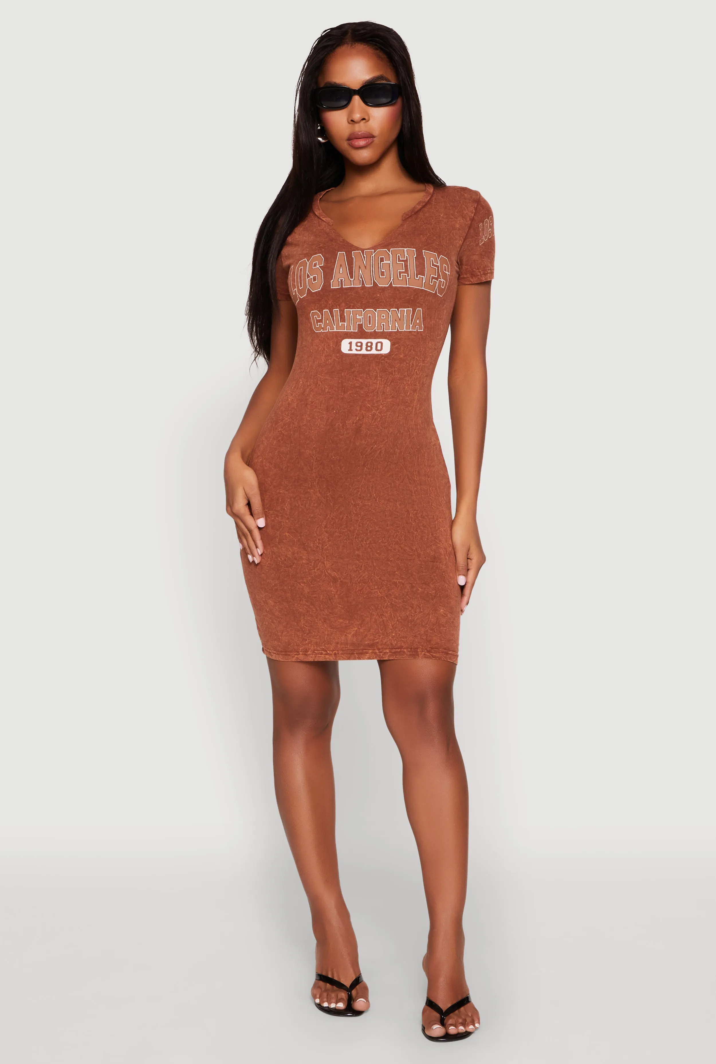 Los Angeles California 1980 T Shirt Dress sold by Rainbow product image thumbnail 2