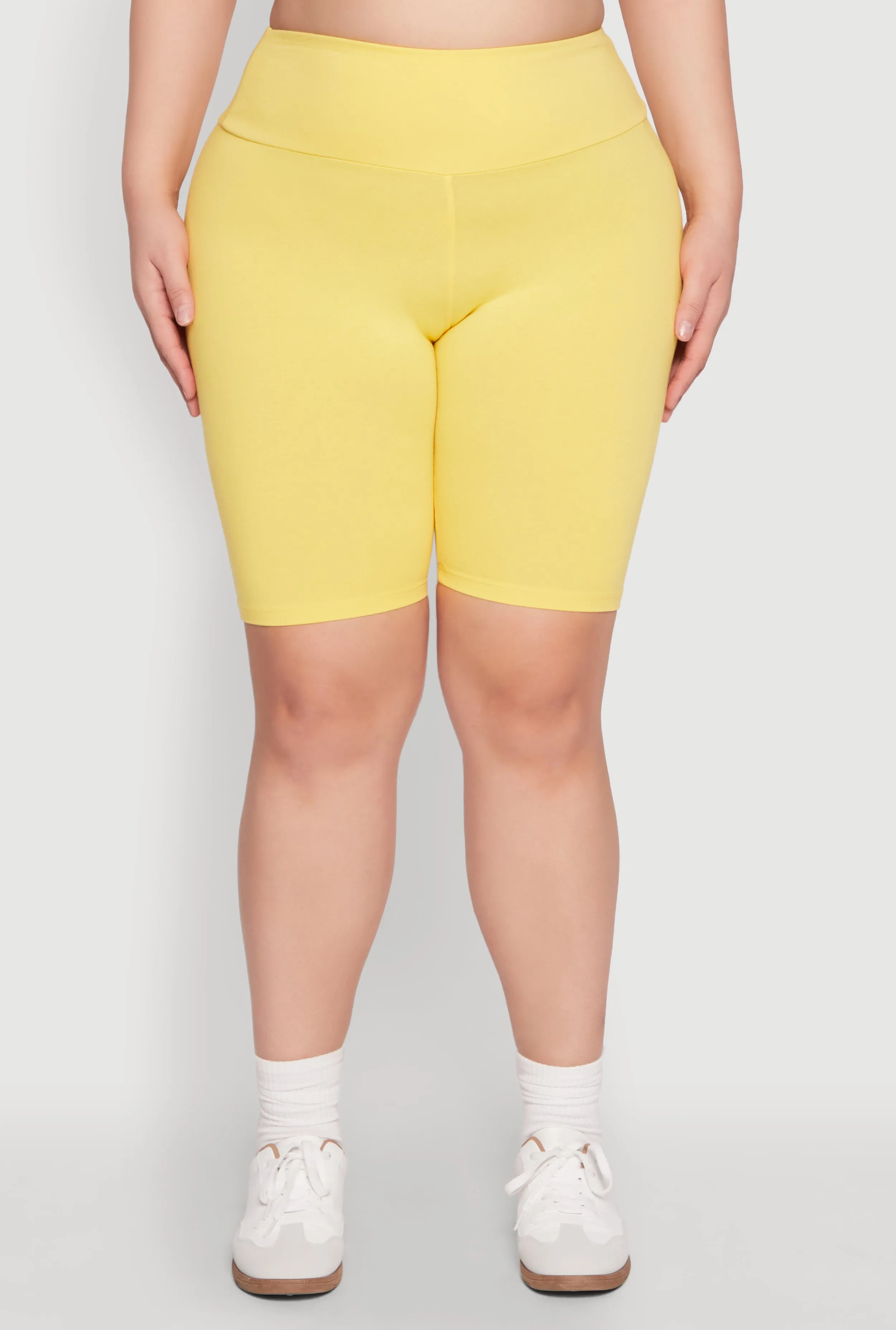 Plus Size High Waisted Bike Shorts sold by Rainbow product image thumbnail 5