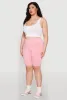 Plus Size High Waist Cell Phone Pocket Biker Shorts sold by Rainbow
