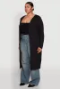Plus Size Ribbed Soft Knit Open Front Duster sold by Rainbow