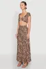 Leopard Print Keyhole Crop Top sold by Rainbow