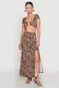 Leopard Print Keyhole Crop Top sold by Rainbow
