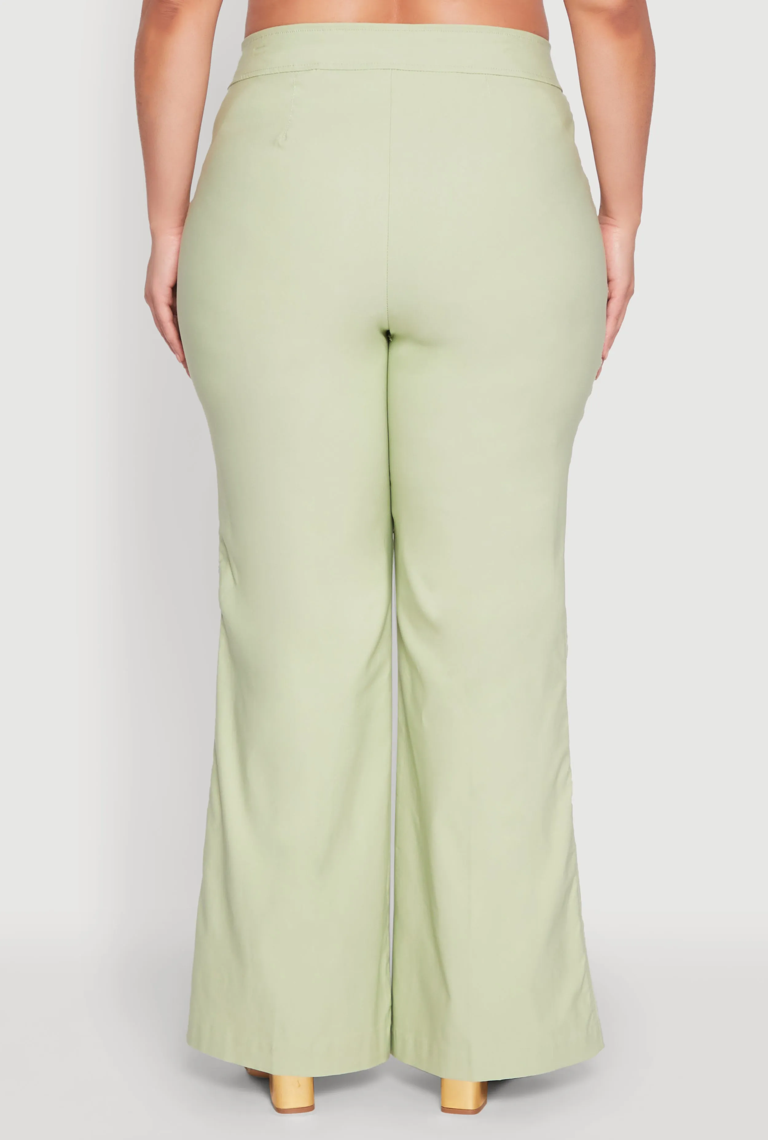 Plus Size Flared Pull On Dress Pants sold by Rainbow product image thumbnail 5