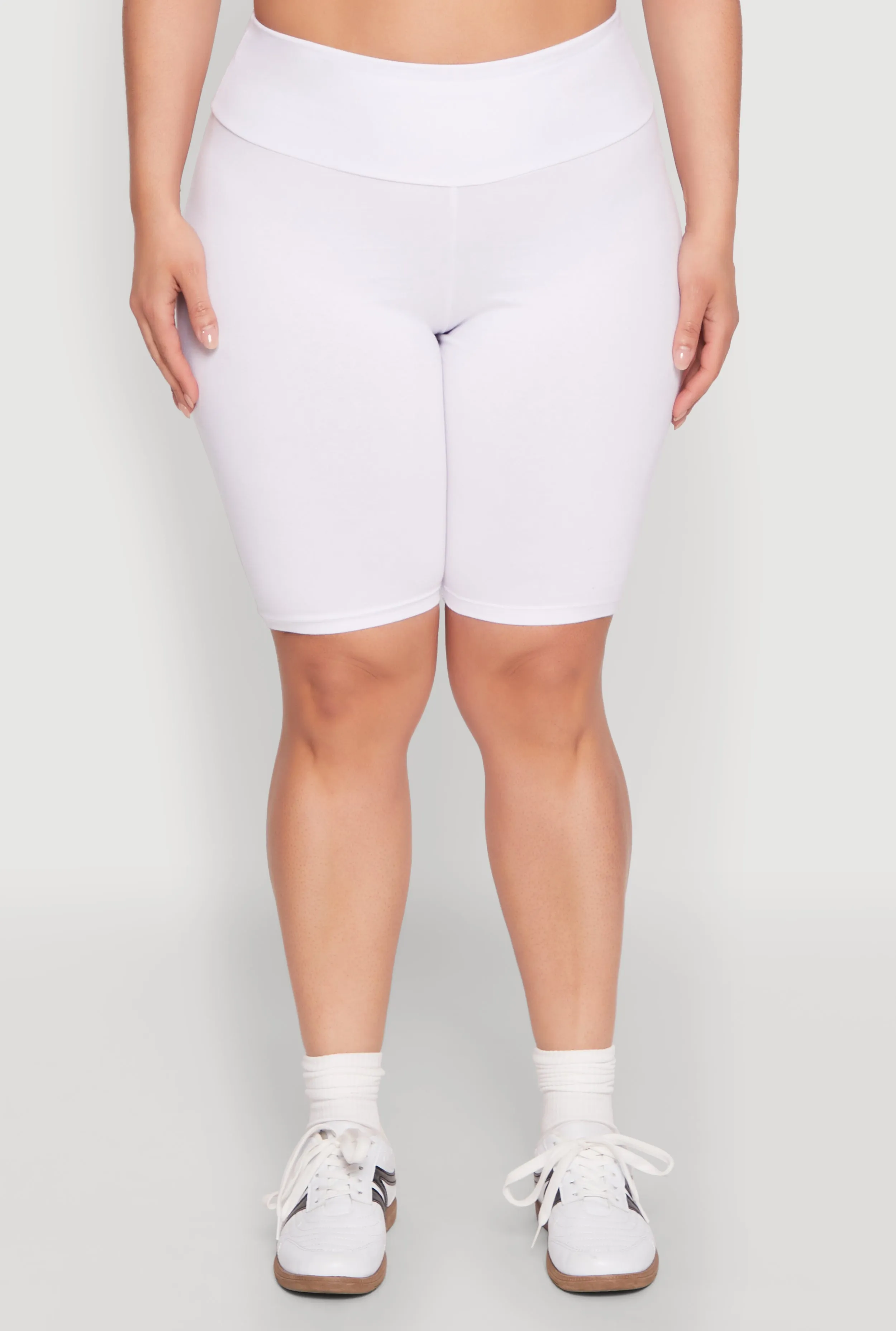 Plus Size High Waisted Bike Shorts sold by Rainbow product image thumbnail 5