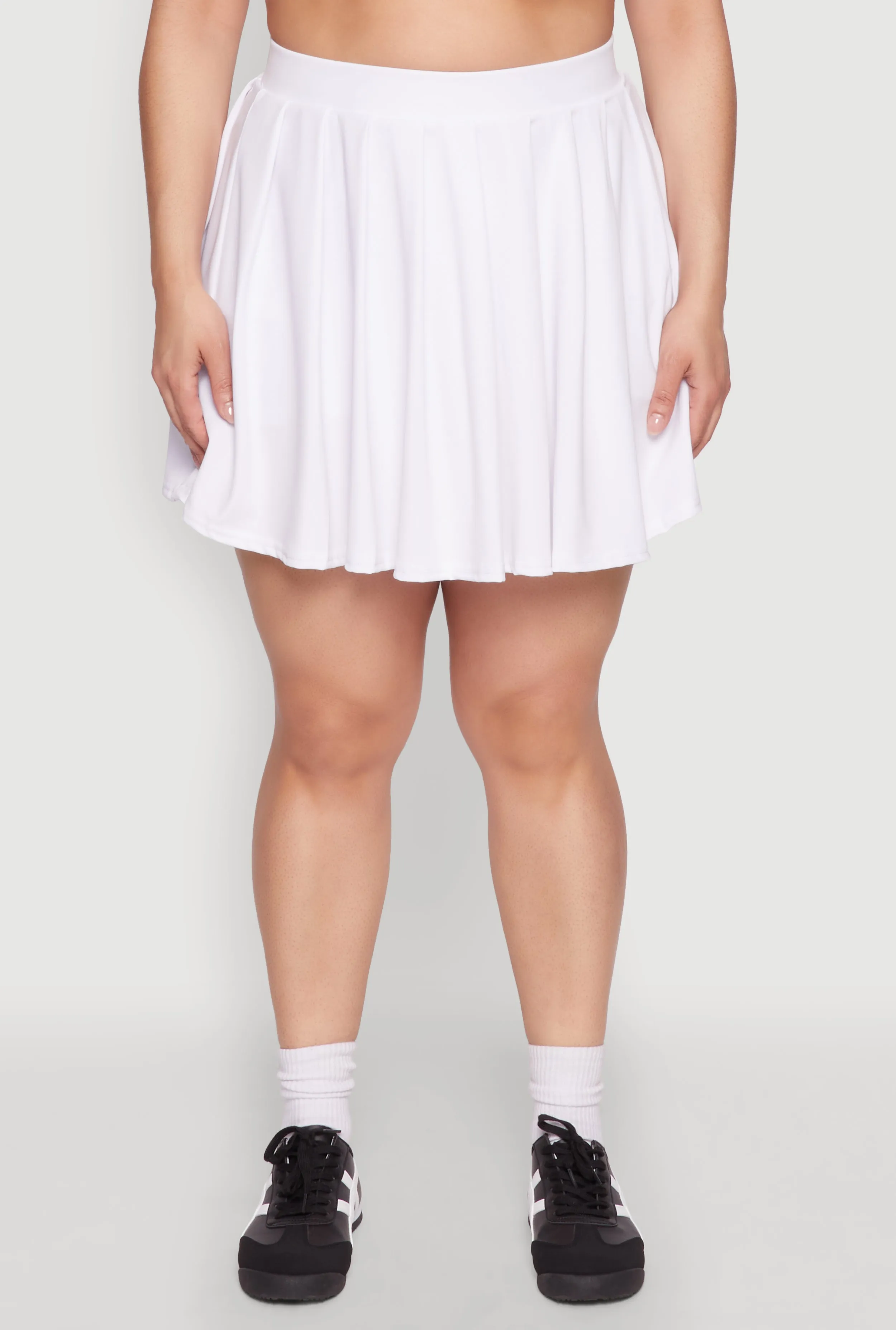 Plus Size High Waisted Active Pleated Skirt sold by Rainbow product image thumbnail 5