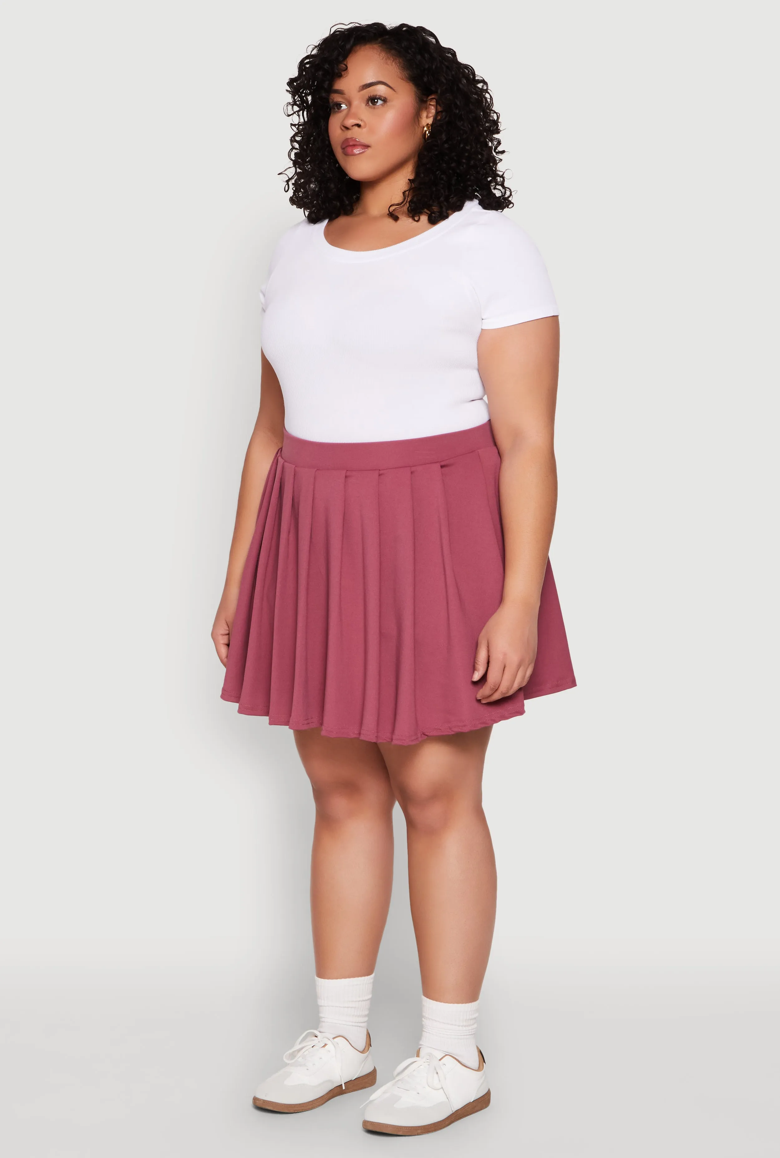 Plus Size High Waisted Active Pleated Skirt sold by Rainbow product image thumbnail 3