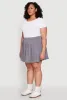 Plus Size High Waisted Active Pleated Skirt sold by Rainbow