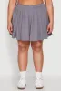 Plus Size High Waisted Active Pleated Skirt sold by Rainbow
