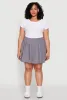 Plus Size High Waisted Active Pleated Skirt sold by Rainbow
