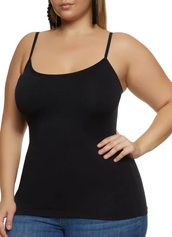 Plus Size Scoop Neck Seamless Cami sold by Rainbow