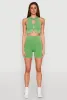 Ribbed Knit Keyhole Tank Top sold by Rainbow