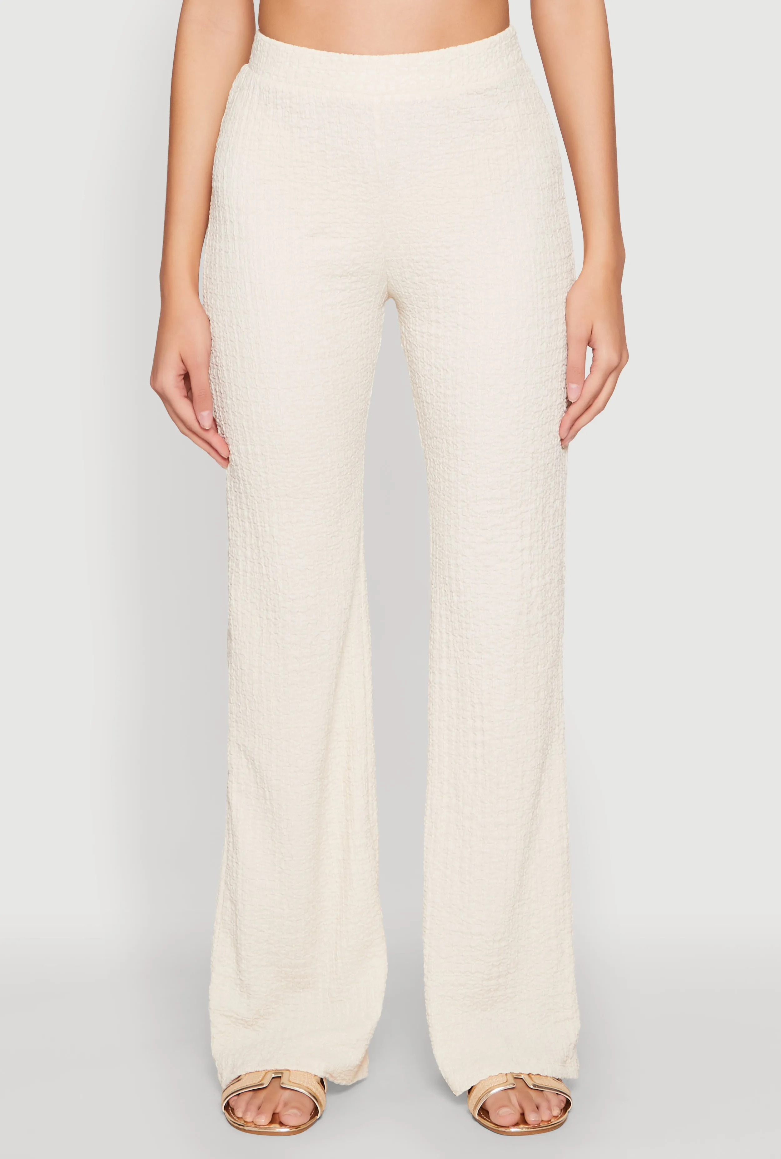 High Waisted Textured Knit Pants sold by Rainbow product image thumbnail 3