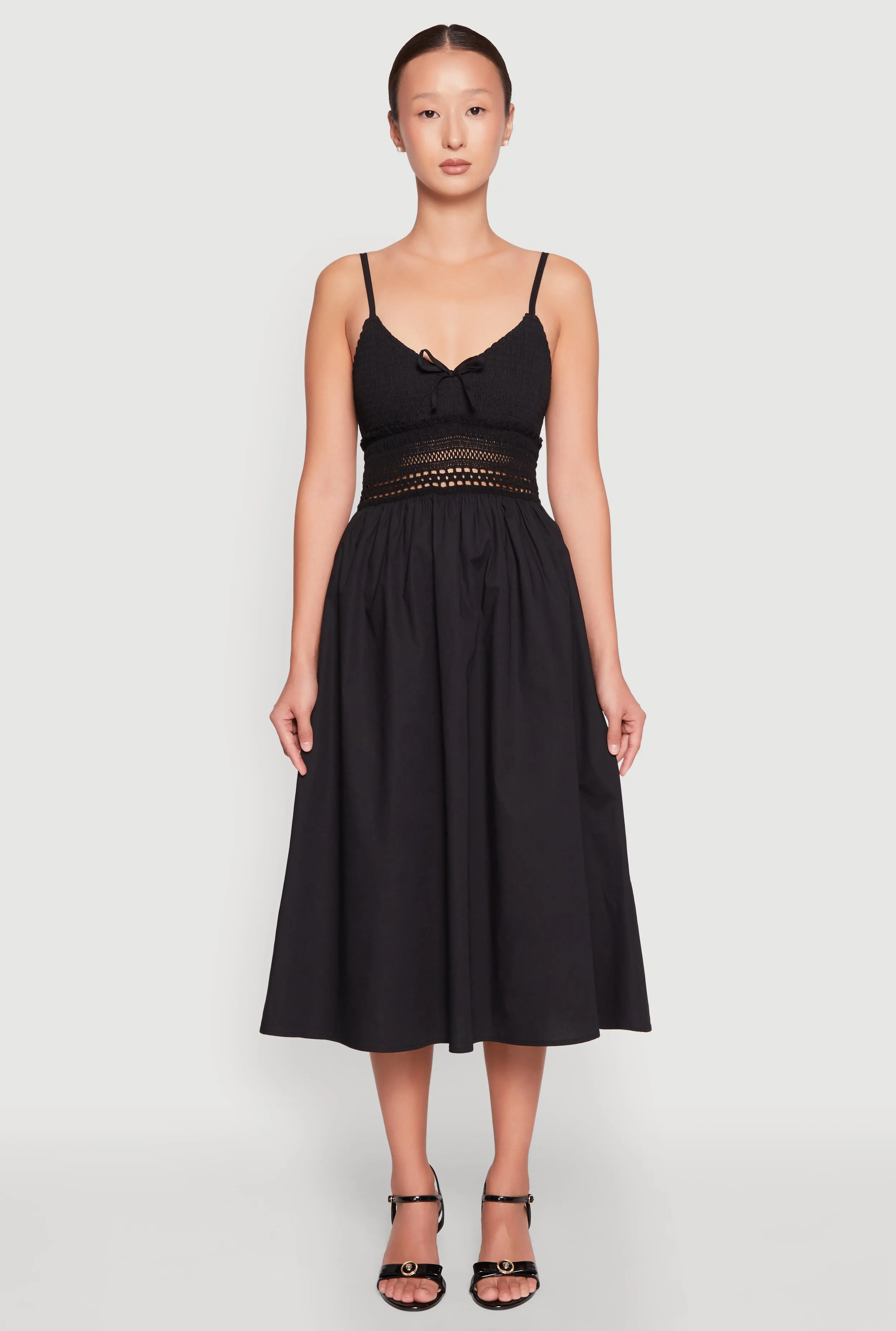 Almost Famous Crochet Empire Waist Midi Dress sold by Rainbow product image thumbnail 2