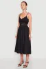 Almost Famous Crochet Empire Waist Midi Dress sold by Rainbow
