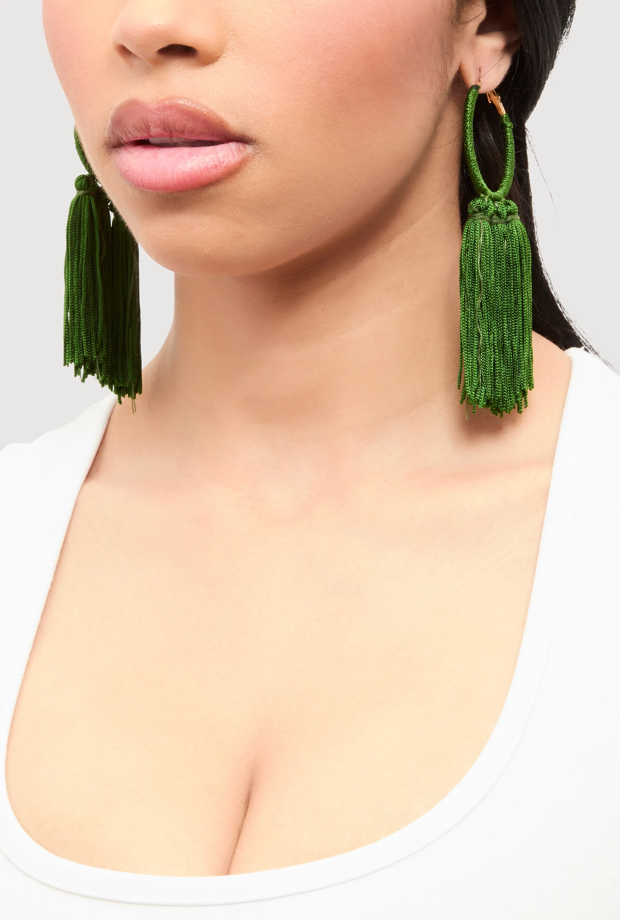 Tassel Hoop Earrings sold by Rainbow product image thumbnail 2