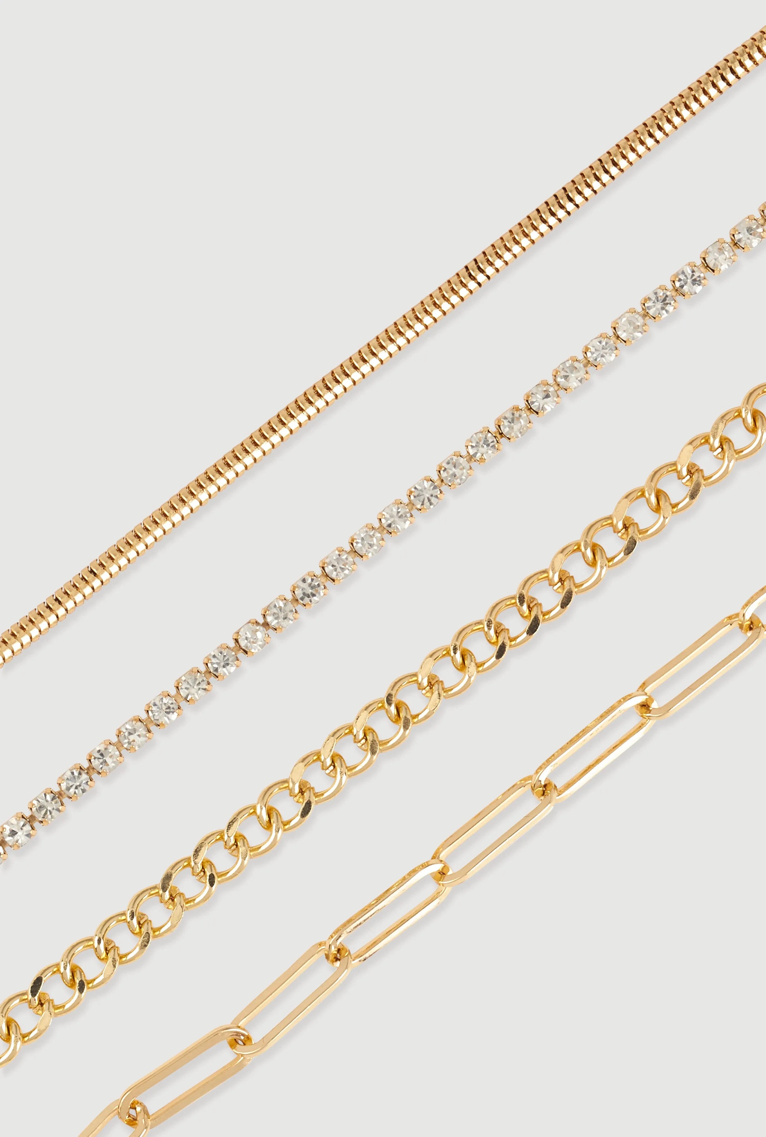 Chain Anklets Set of 4 sold by Rainbow