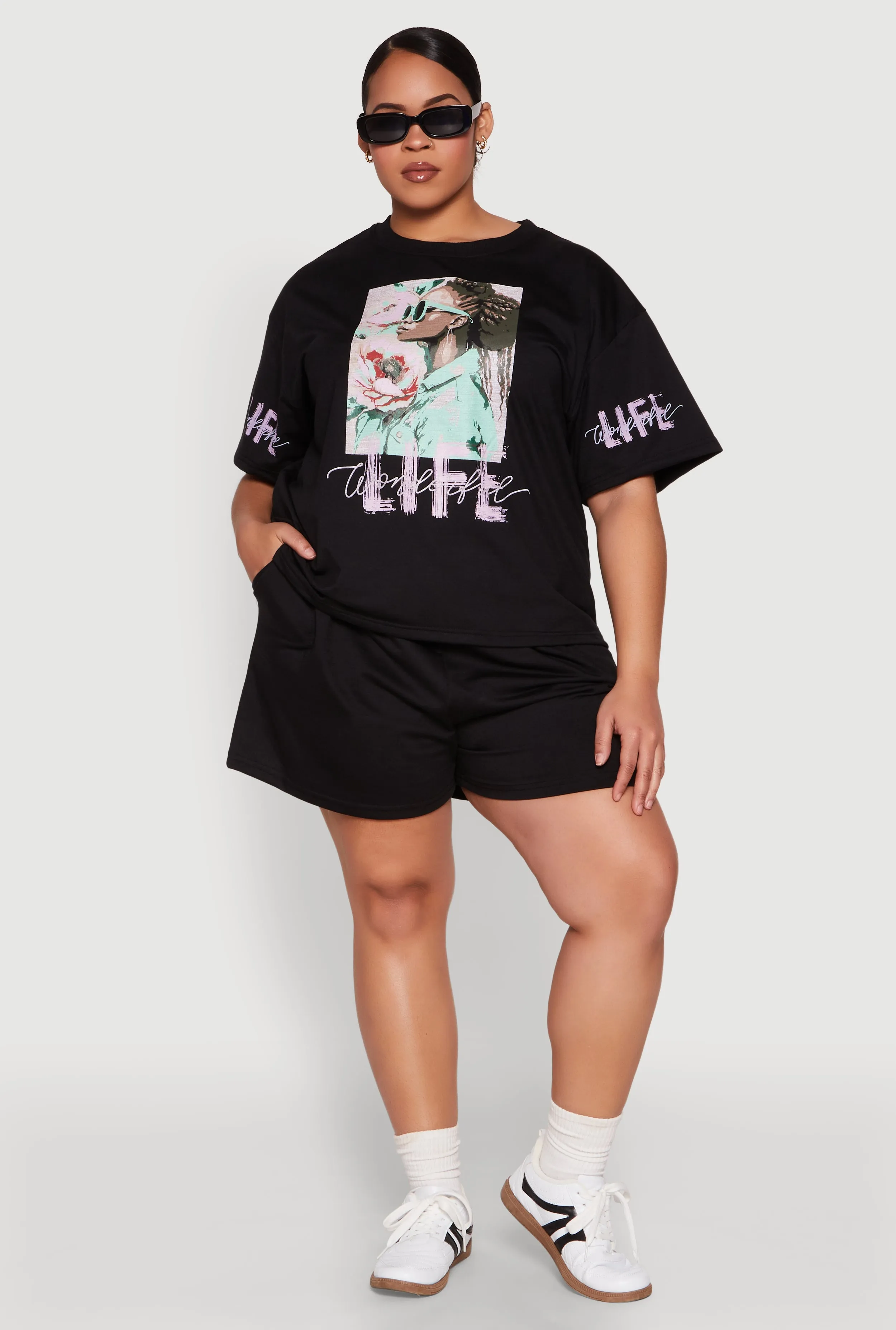 Plus Size Wonderful Life Shorts sold by Rainbow