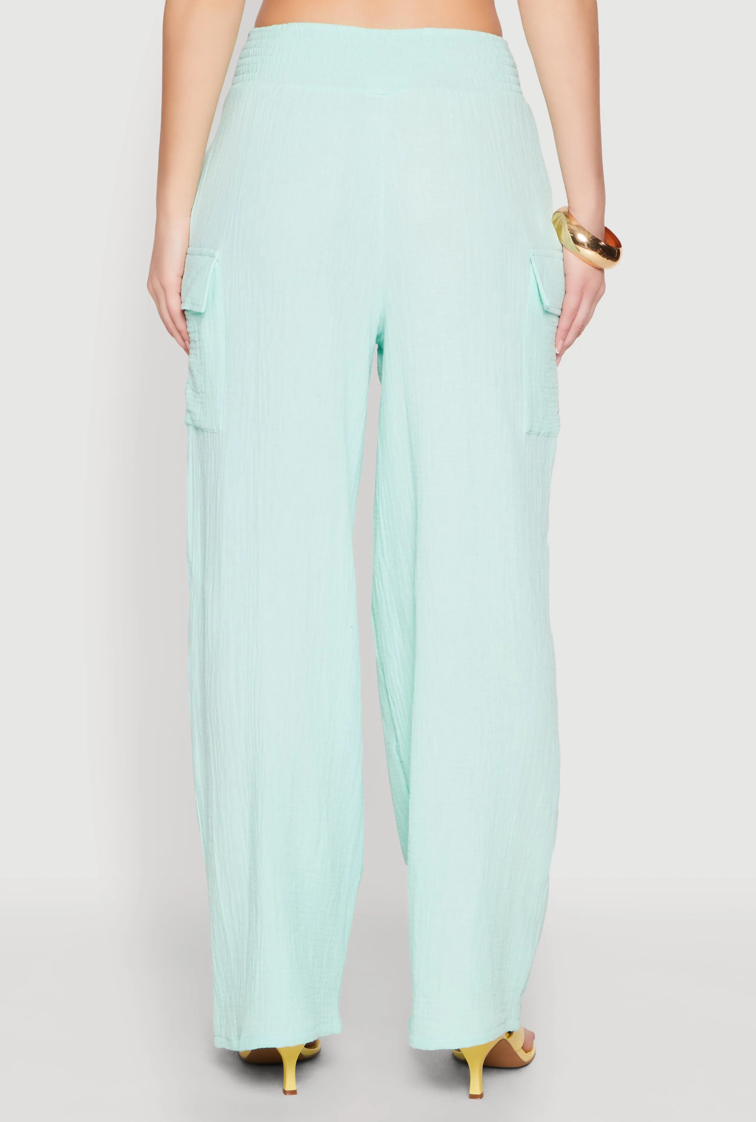 Gauze Knit Cargo Pocket Pants sold by Rainbow product image thumbnail 5