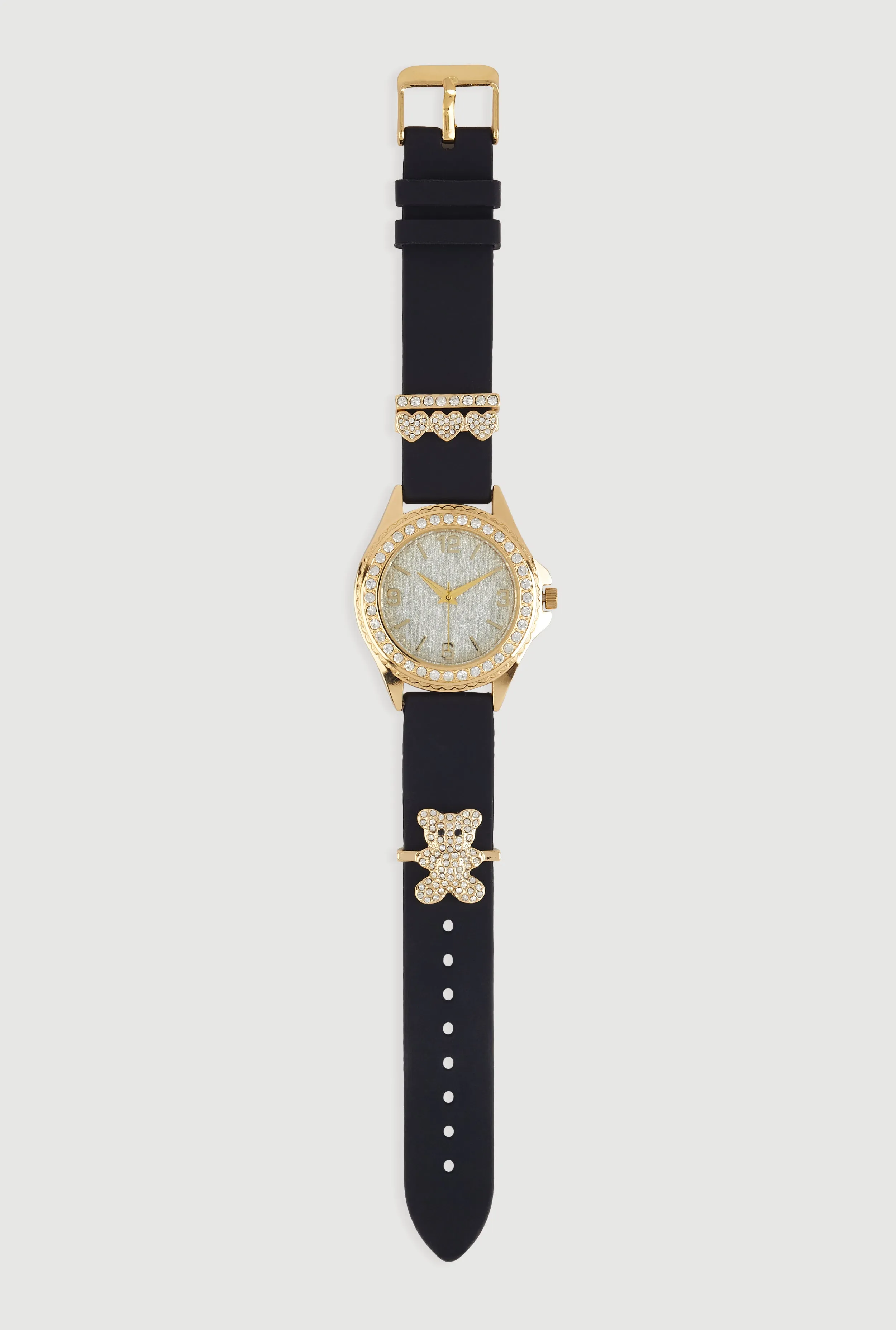 Heart Bear Rhinestone Detail Analog Watch sold by Rainbow product image thumbnail 3
