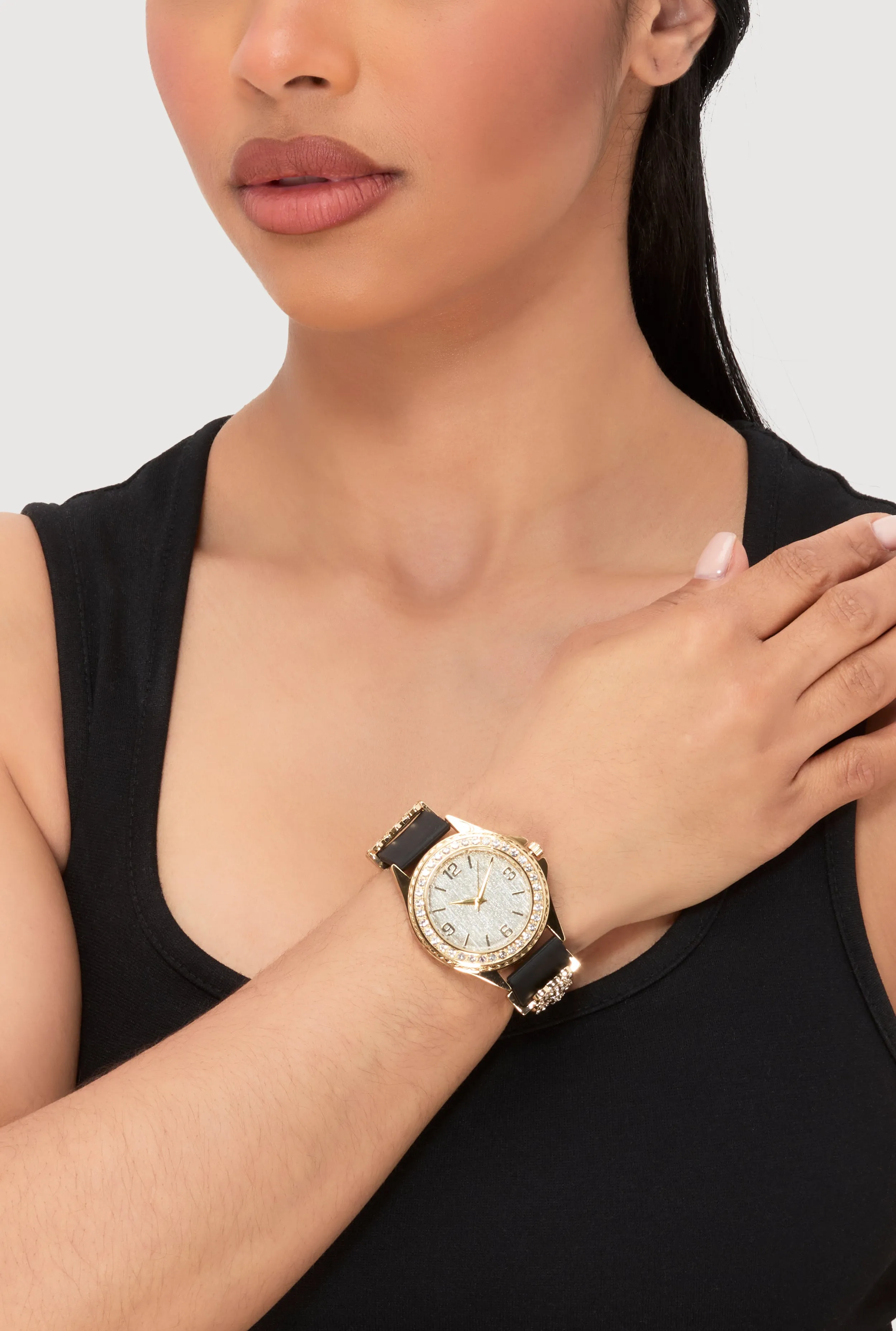 Heart Bear Rhinestone Detail Analog Watch sold by Rainbow product image thumbnail 2