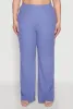 Plus Size Rib Knit Wide Leg Pants sold by Rainbow