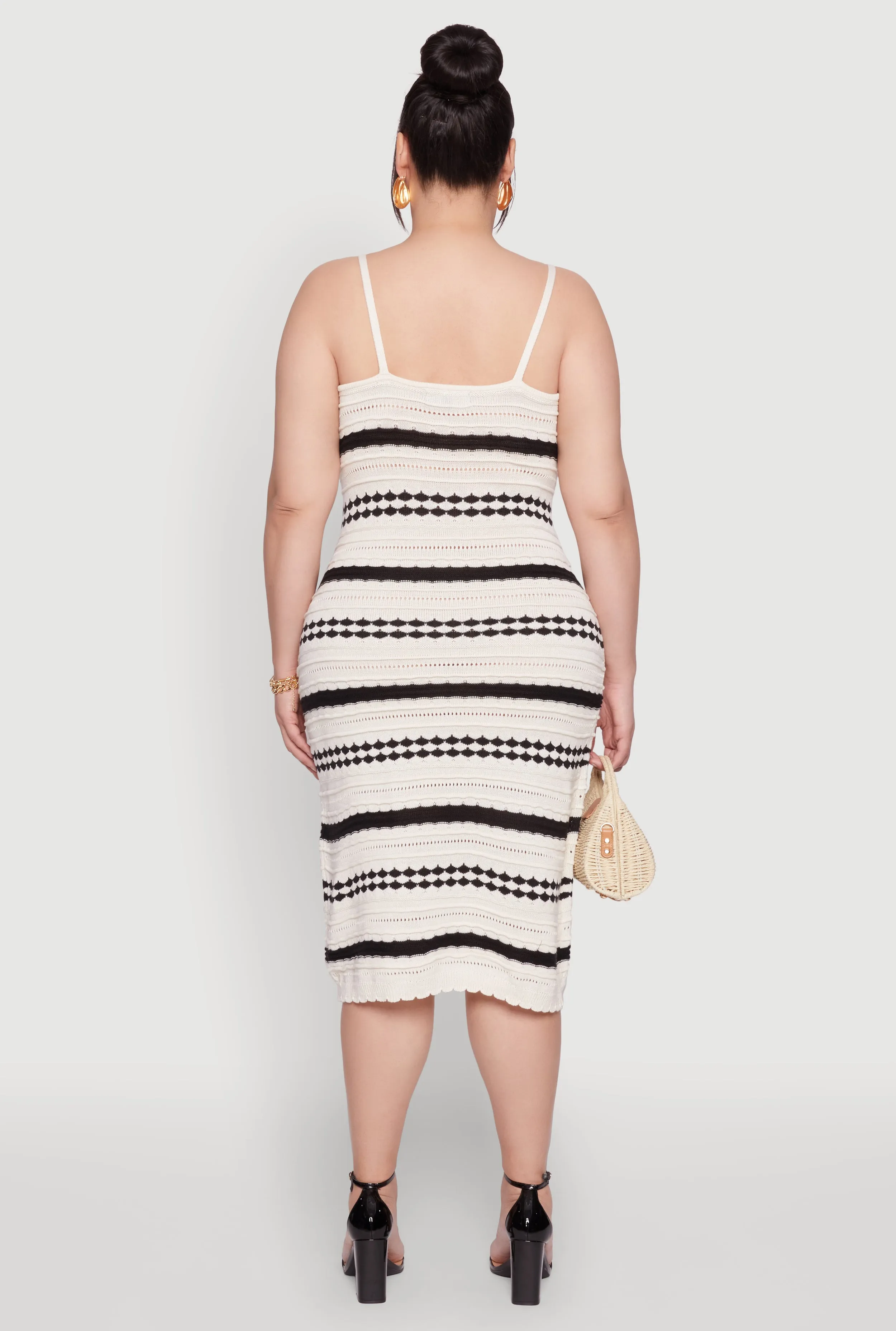 Plus Size Almost Famous Striped Midi Dress sold by Rainbow product image thumbnail 5