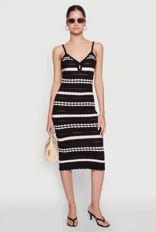 Almost Famous Striped Cami Dress sold by Rainbow