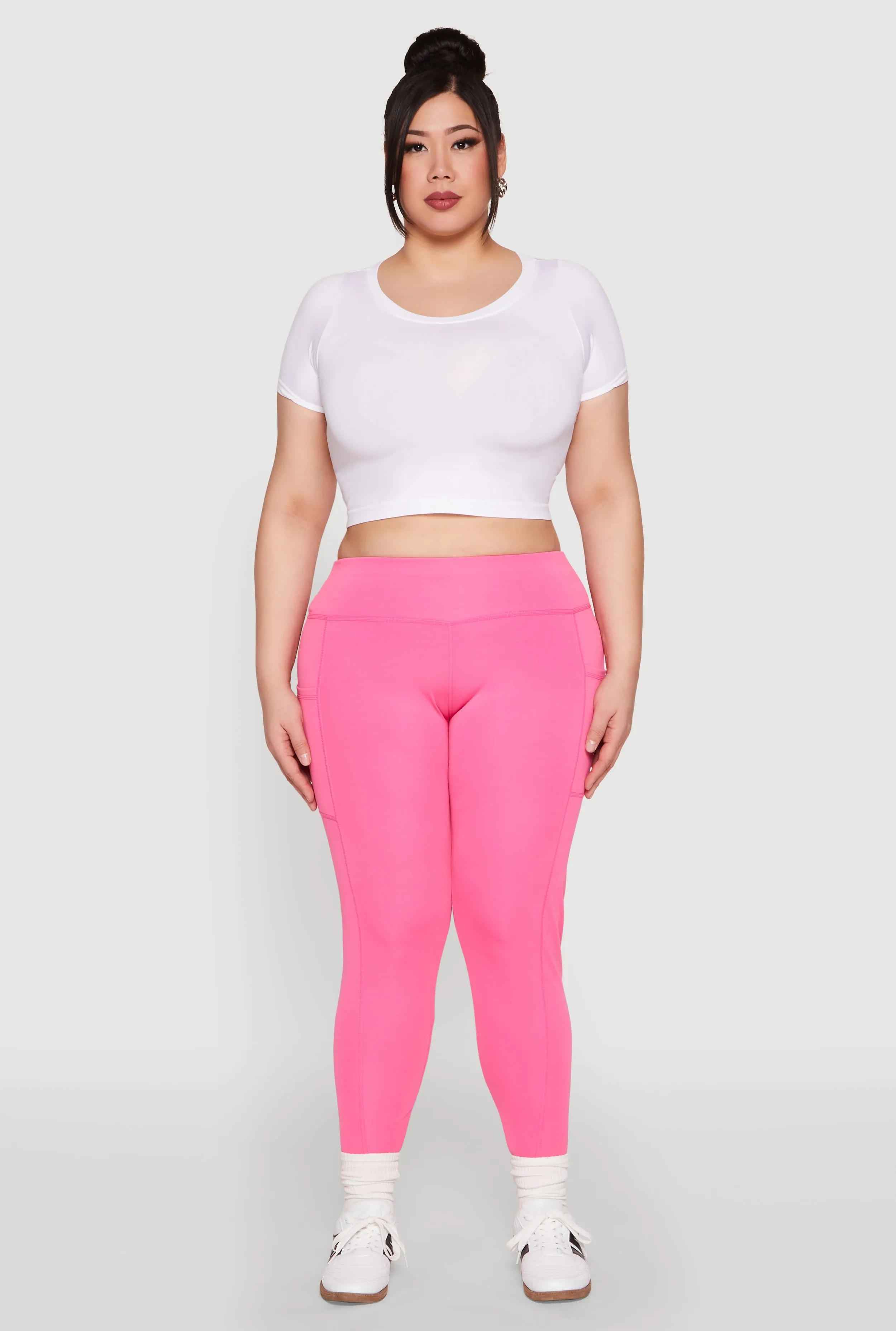 Plus Size Side Pocket Leggings sold by Rainbow