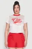 Plus Size Almost Famous Contrast Trim City Graphic Jersey sold by Rainbow